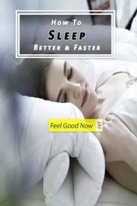 Effective Tips For Sleeping faster and better at night pinterest pin