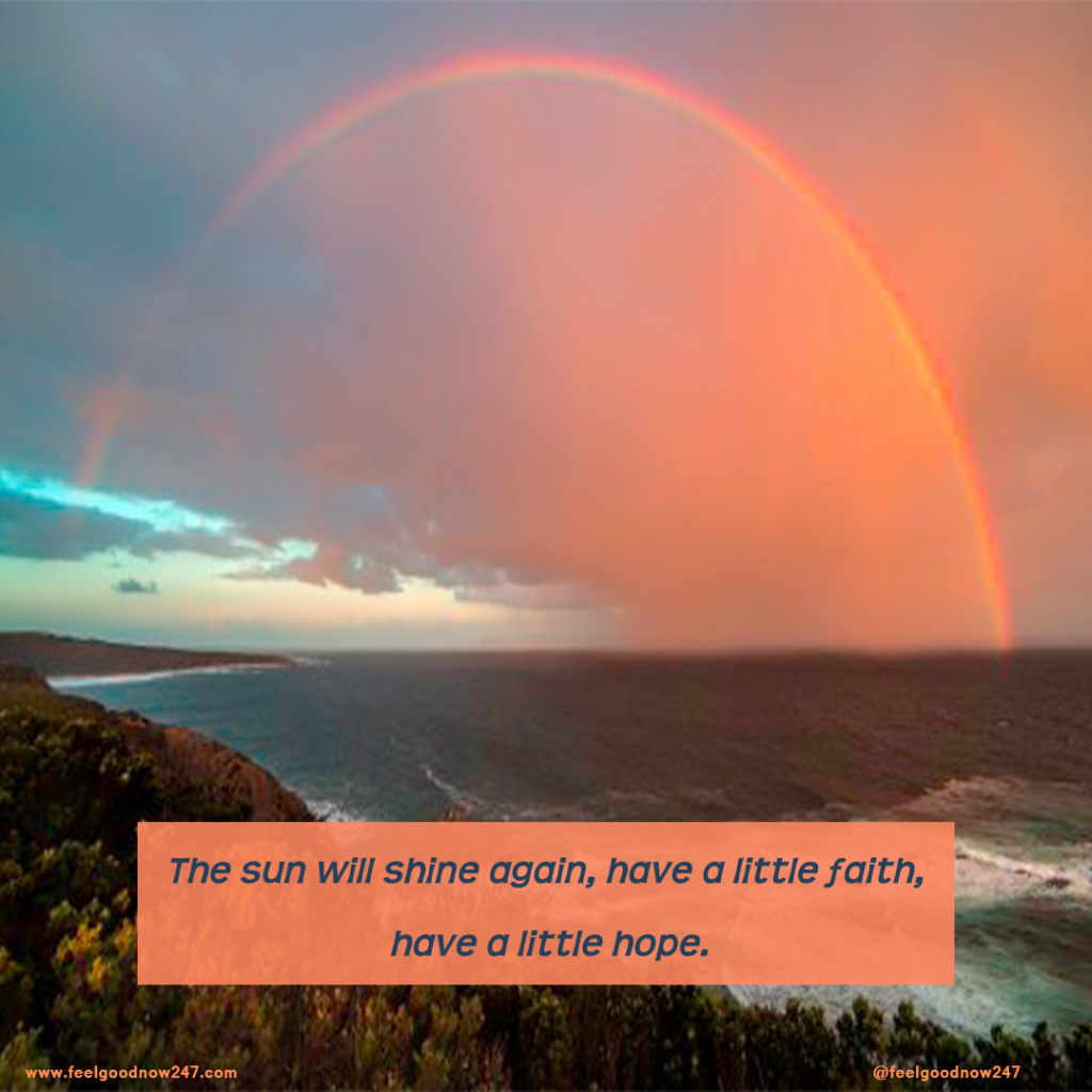 rain article quotes rainbow sun hope feel good
