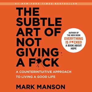 the subtle art of not giving a fuck books review self-help book list
