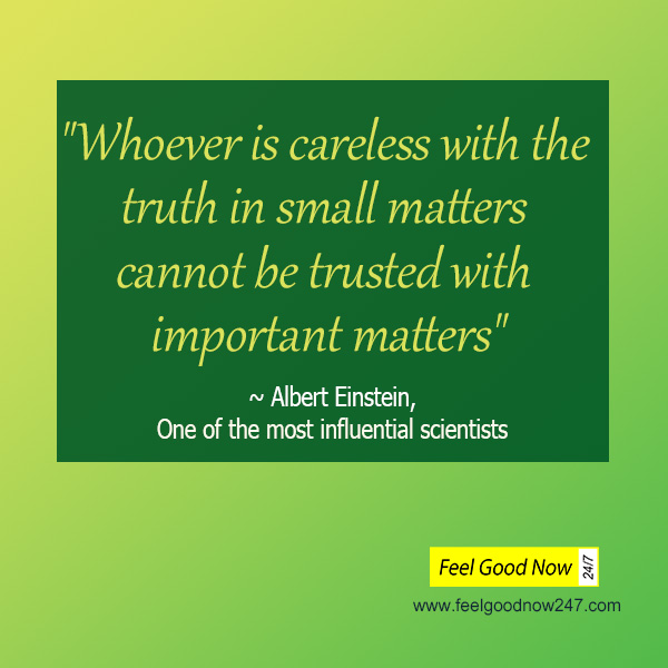 Top Truth Quotes Albert Einstein - Whoever is careless with the truth in small matters cannot be trusted with important matters