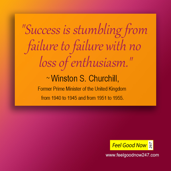 Winston S Churchill persistence top quote success is stumbling from failure to failure no loss of enthusiasm